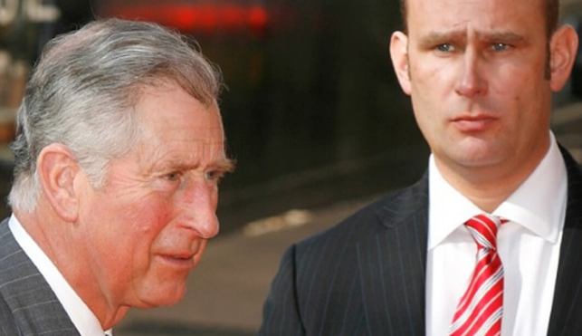 Prince Charles and a bodyguard